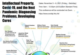 (Co-sponsored) Intellectual Property, Covid-19, and the Next Pandemic: Diagnosing Problems, Developing Cures